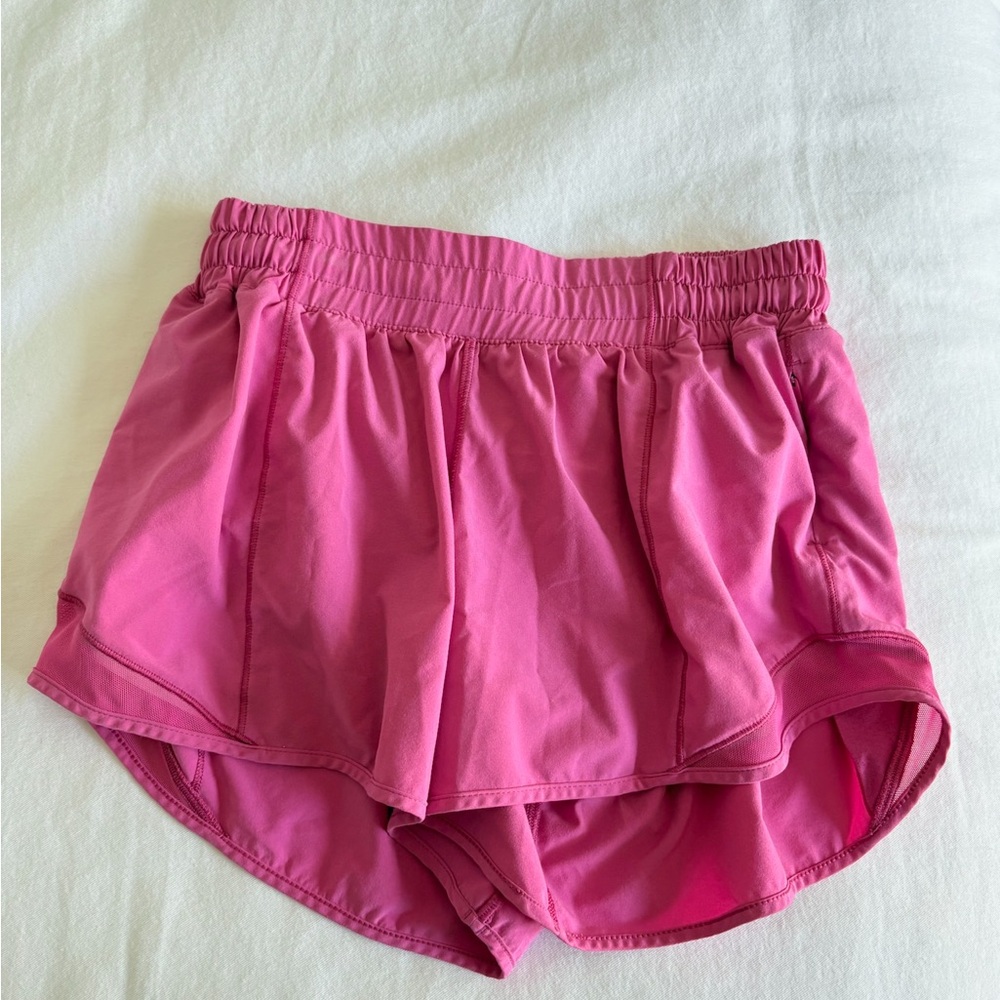 Pink lululemon hotty hot Shorts